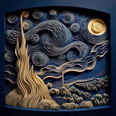 3D model starry night (STL)